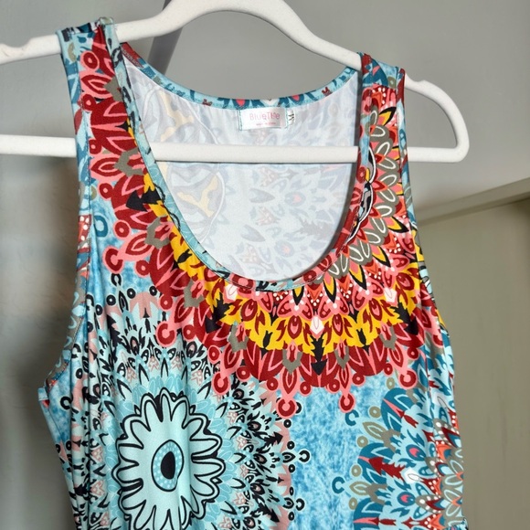 Colorful Mandala Maxi Dress Size Medium - Picture 6 of 8